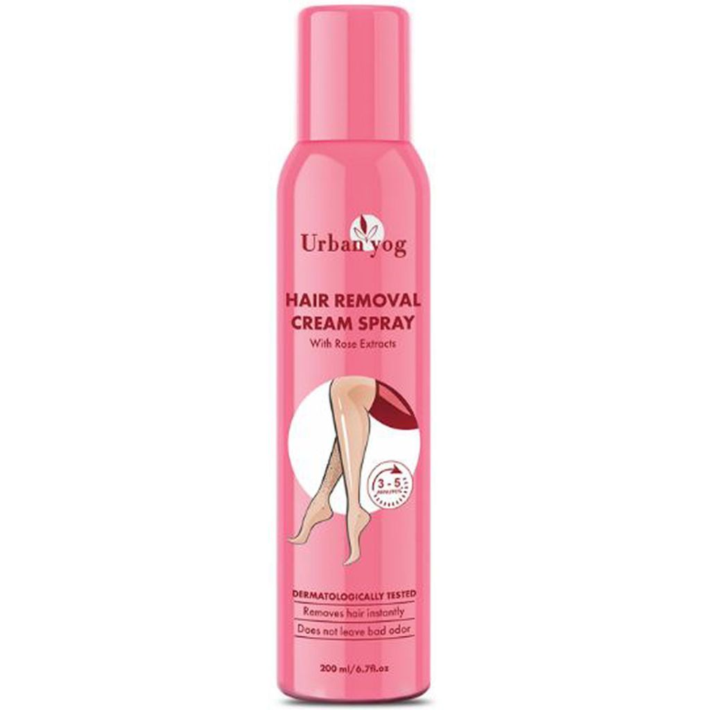 Urban yog hair removal cream spray with rose extracts 200ml