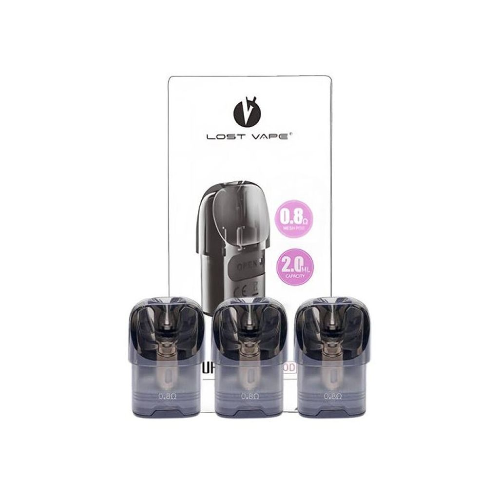 Lost vape URSA cartridge 0.8 mesh pod 2.0ml 3 stk