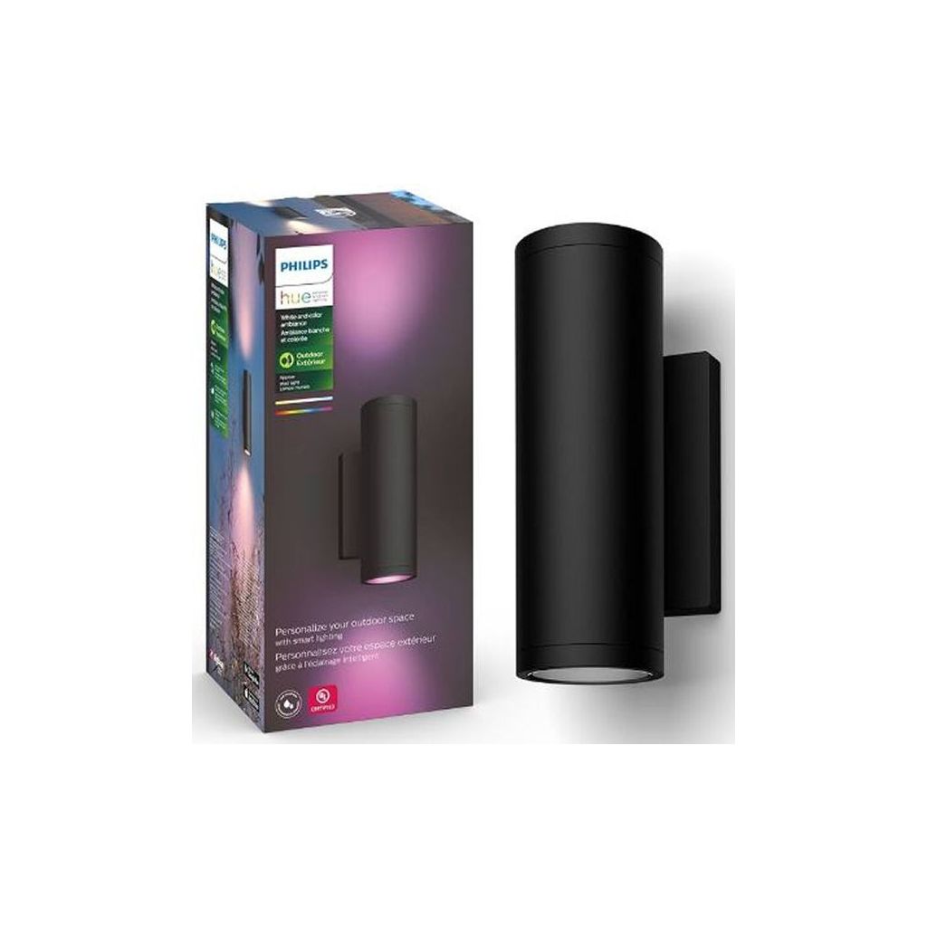 Philips hue personal wireless lighting white and color ambiance outdoor appear wall light black