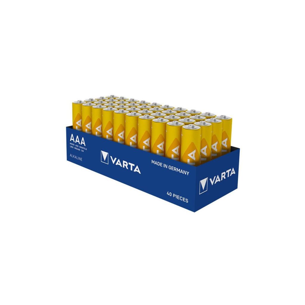 Varta batteri micro 4103 ministilo alkaline AAA LR03 MN2400 1,5V 40 stk