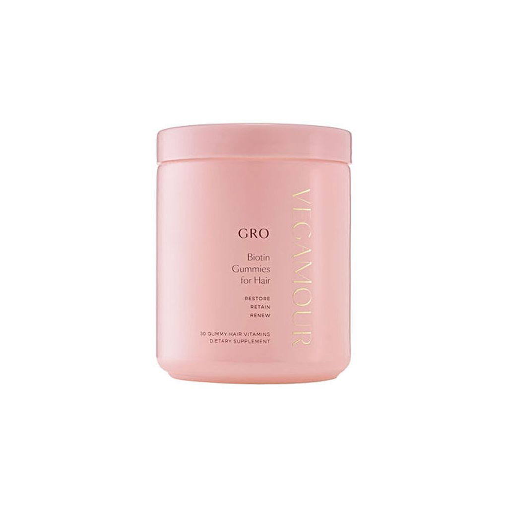 Vegamour gro biotin gummies for hair 30 vegan hair gummy vitamins