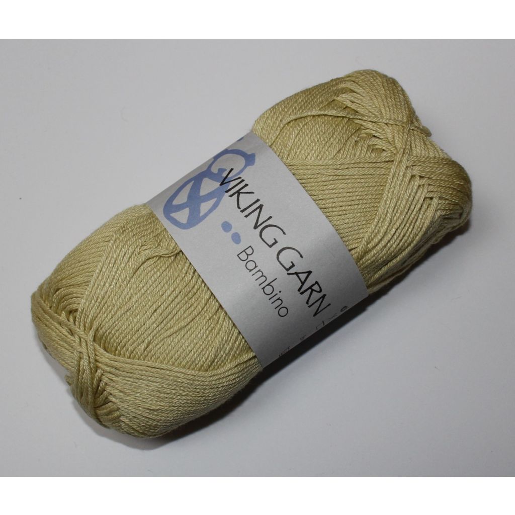 Viking garn Bambino - Gulgrøn, color 431, 50 gram