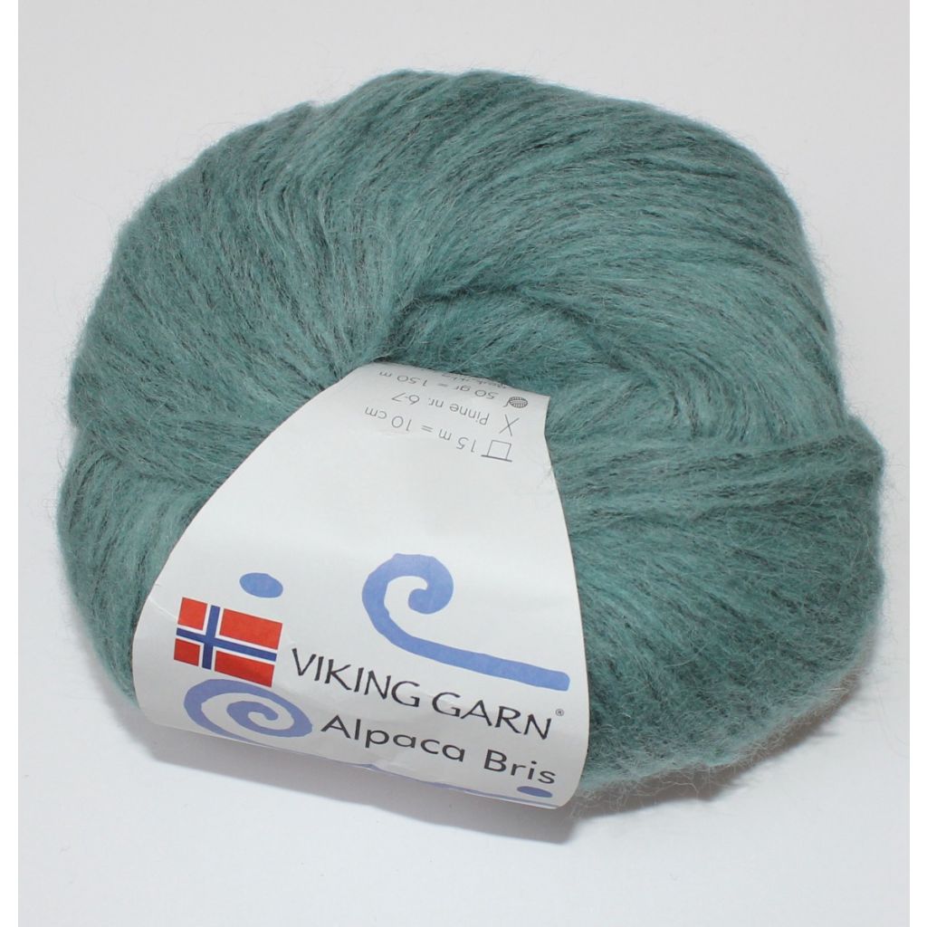 Viking Garn Alpaca Bris - Petrol farve 338, 50 gram