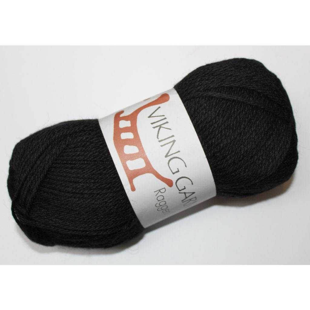 Viking garn Raggen, Sort color 703, 150 gram