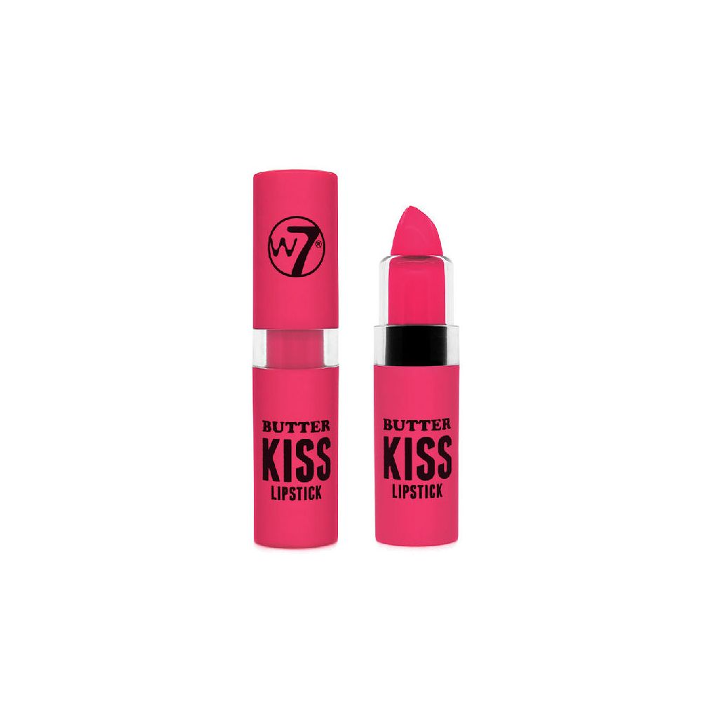 W7 butter kiss lipstick red tulip 3g