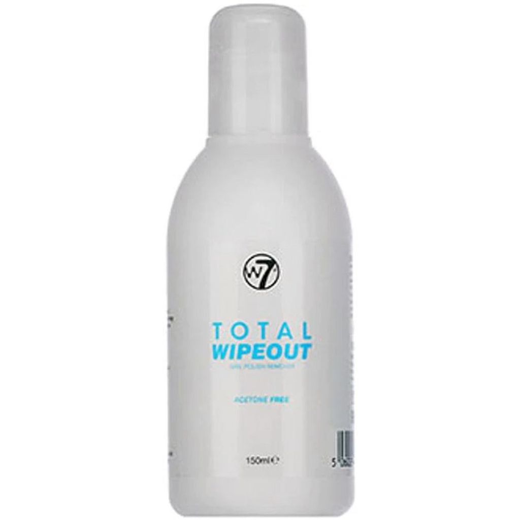 W7 total wipeout nail polish remover acetone free 150ml