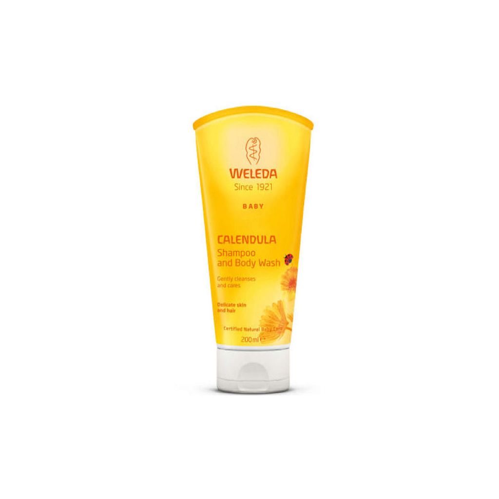 Weleda baby calendula shampoo and body wash 200ml (dato)