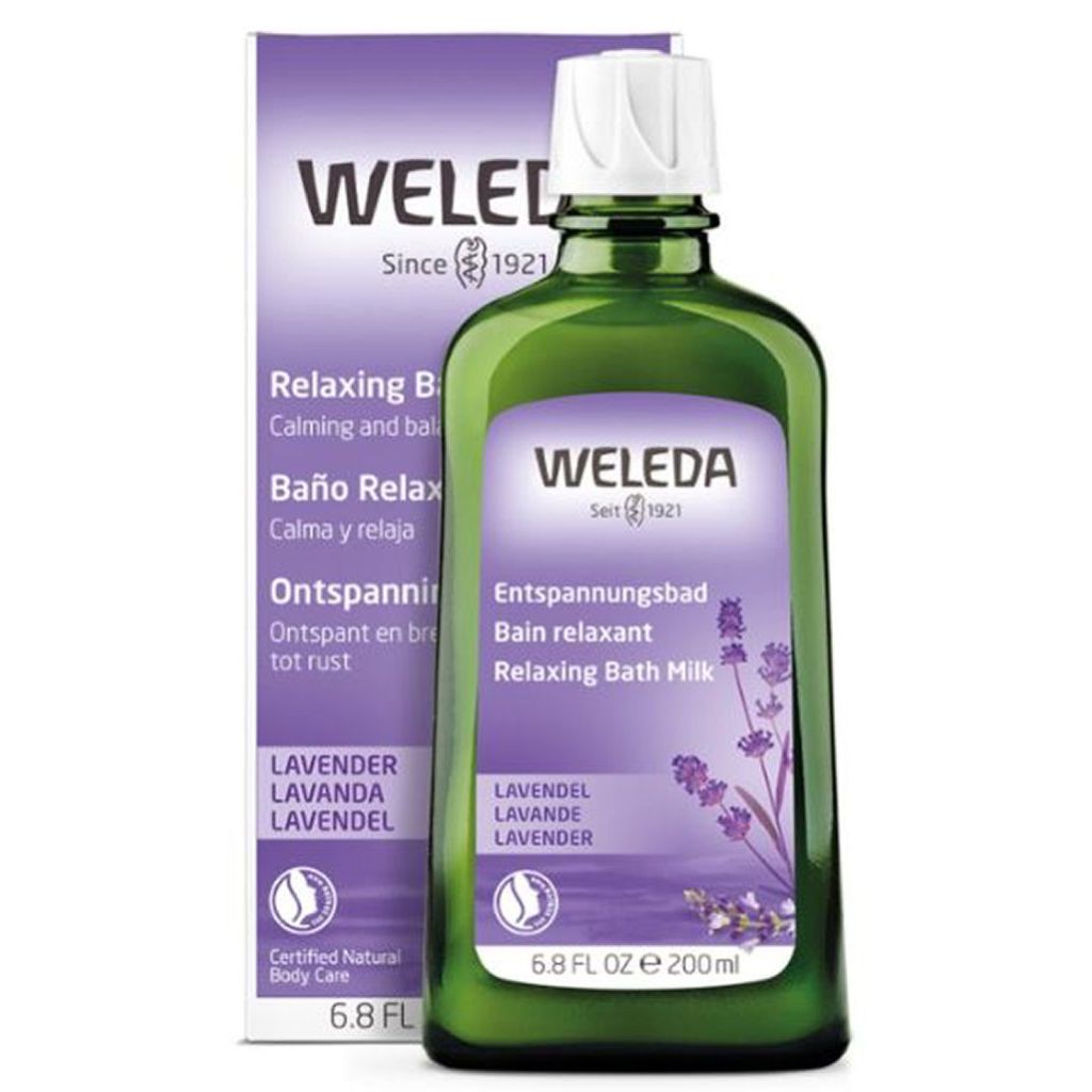 Weleda relaxing bath milk calming and balancing lavendel 200ml (dato)