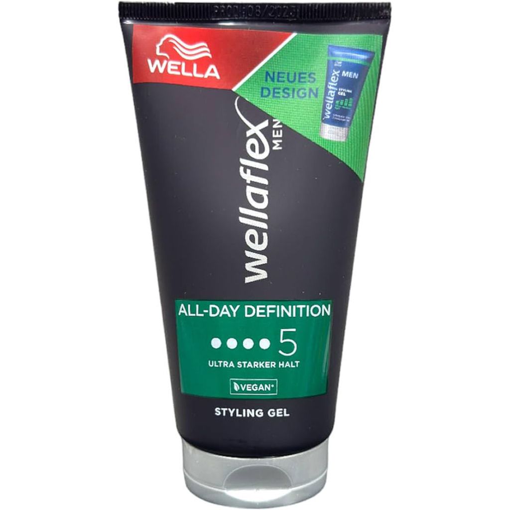 Wella wellaflex men all-day definition 5 ultra starker halt styling gel 150ml