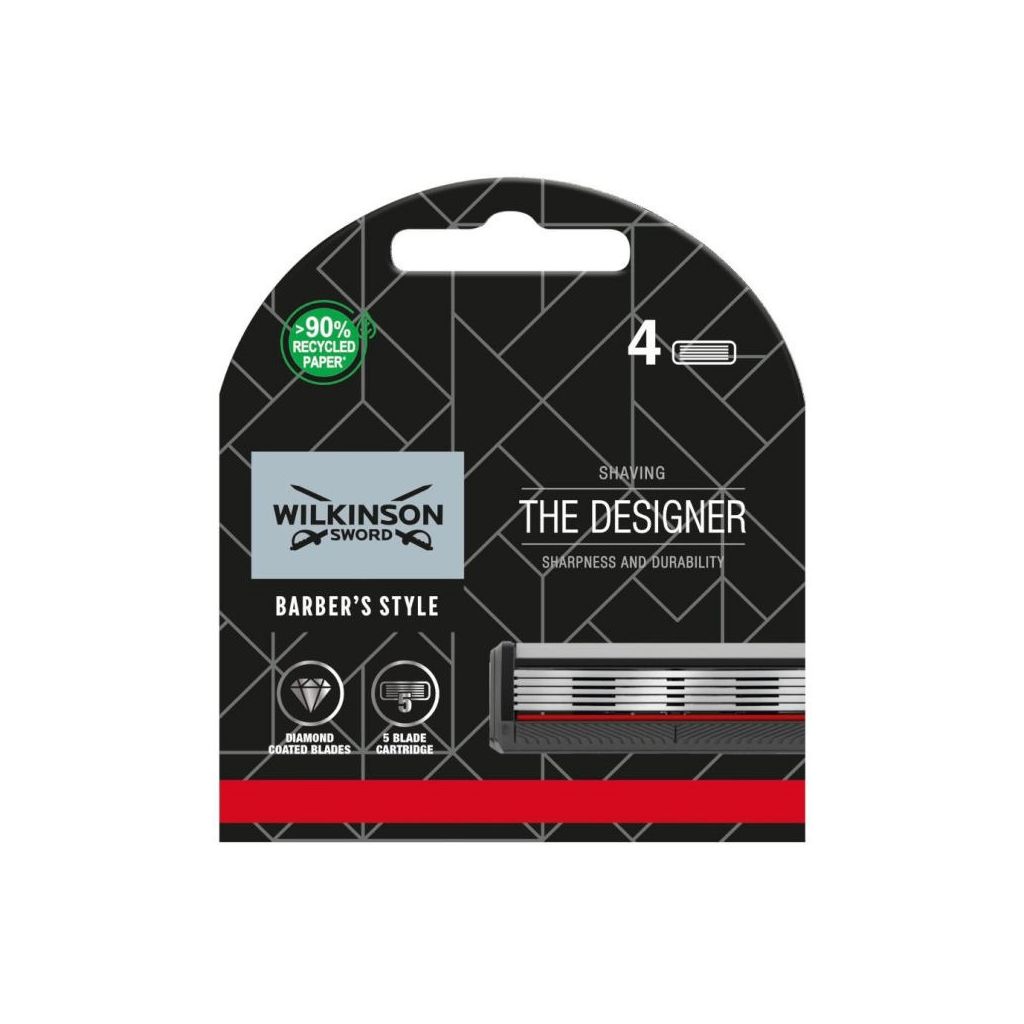 Wilkinson sword barber's style shaving the designer barberblade 4 stk