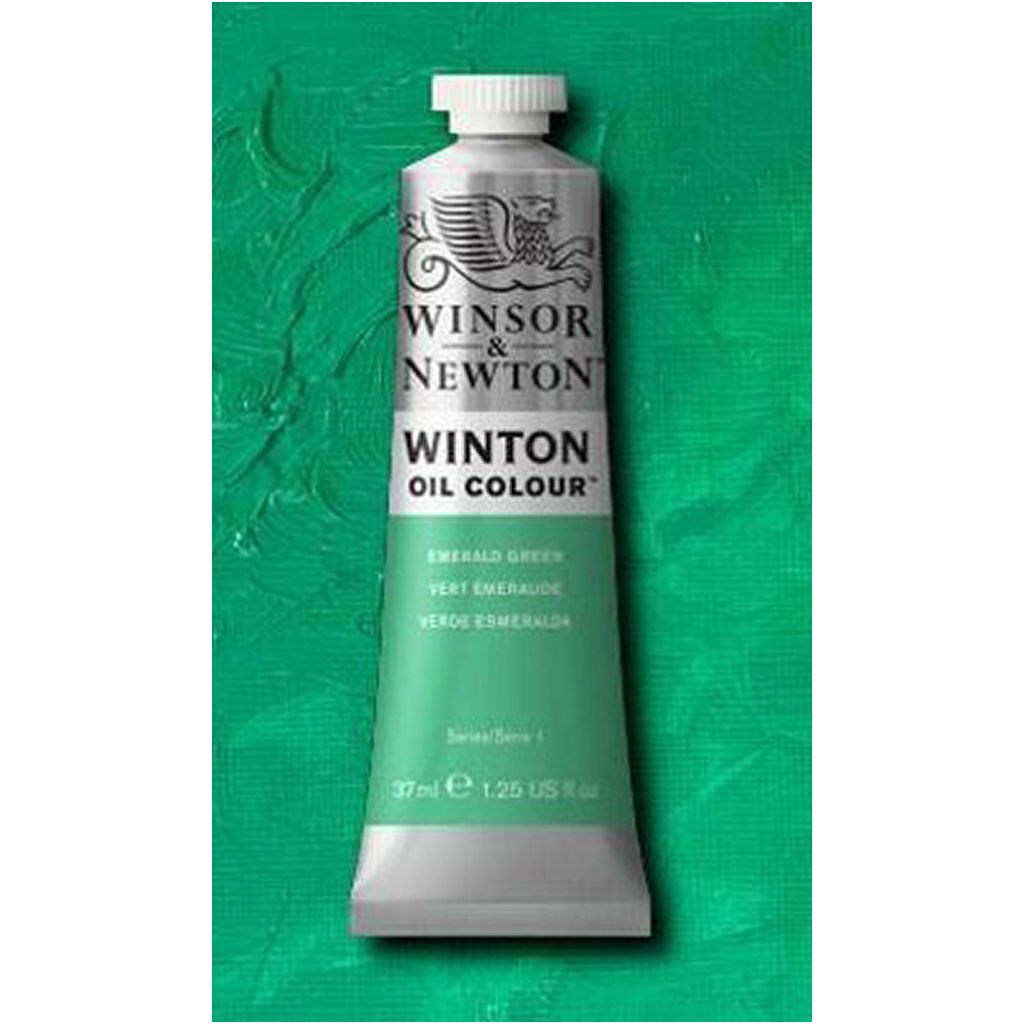 Winsor & newton winton oil colour emerald green serie 1 1414241 37ml