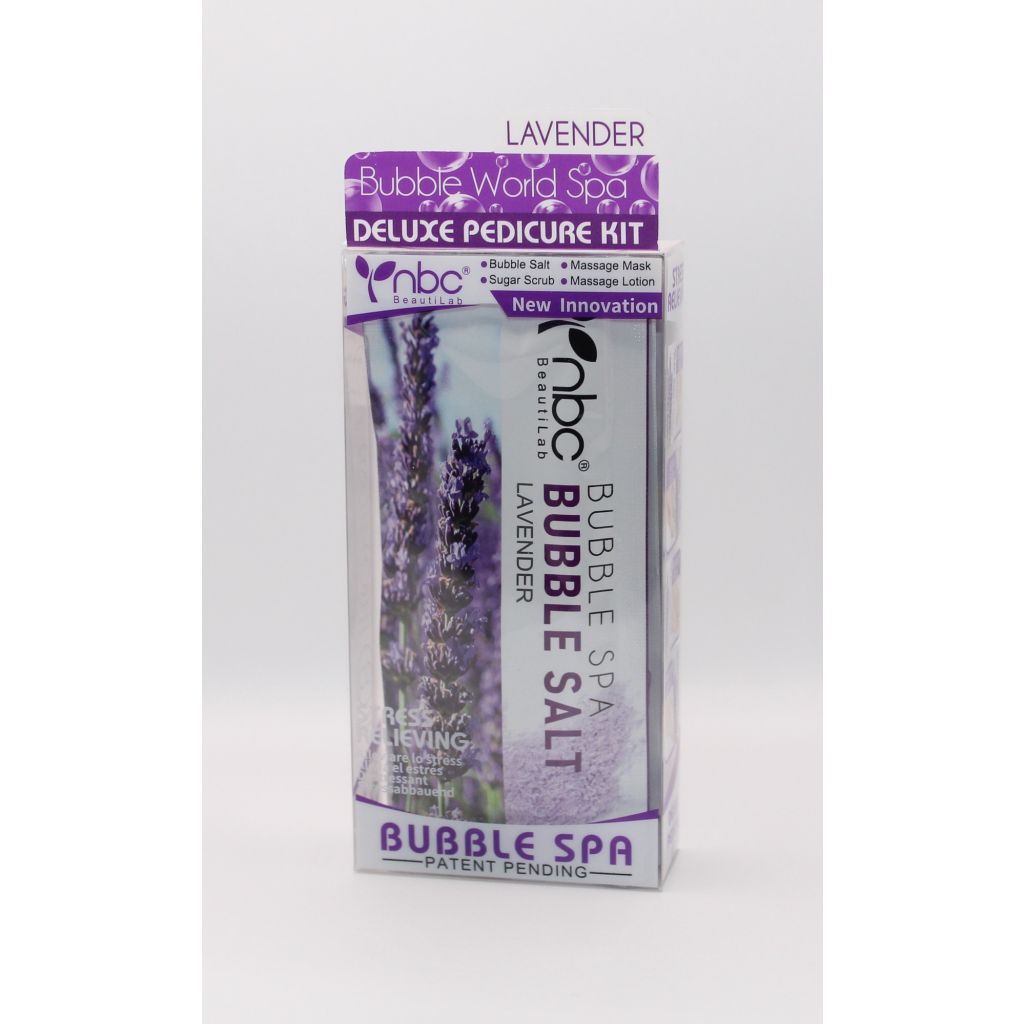 Nbc BeautiLab bubble spa bubble salt fine lavender 4 stk breve